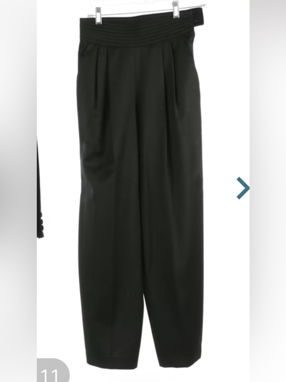 Escada Quilted High Wasted tuxedo style Slacks
